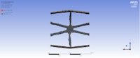 a 3d model of a metal structure